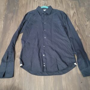 Versace Colkection Men's Black Textured Shirt